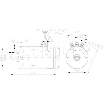ELEKTROMOTOR MAHLE IM0402 AMJ4688 24V 2kW MM 5 11.212.744